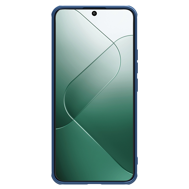 Xiaomi 14 Pro магнитен твърд гръб със защита на камерата (с отвори на капака) син
